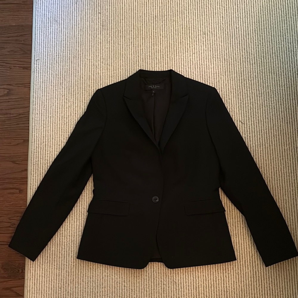 Rag & Bone Black Women's Blazer